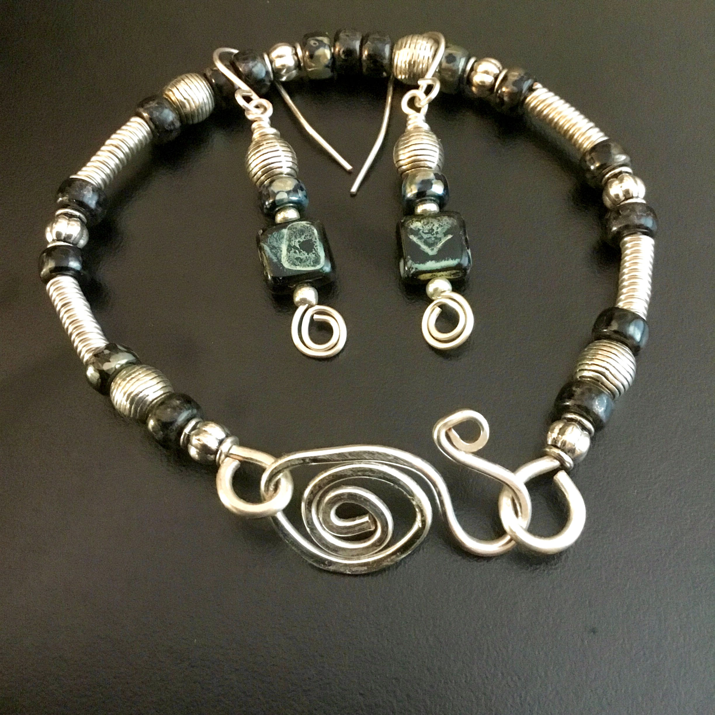 Twilight Handcrafted Bracelet and Earrings (Set)