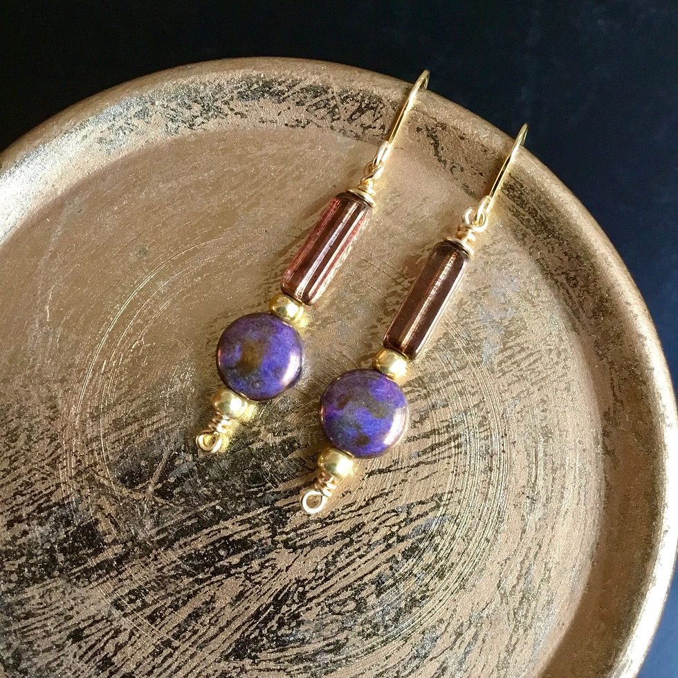 Thumbnail: Ooh LaLa Handcrafted Earrings