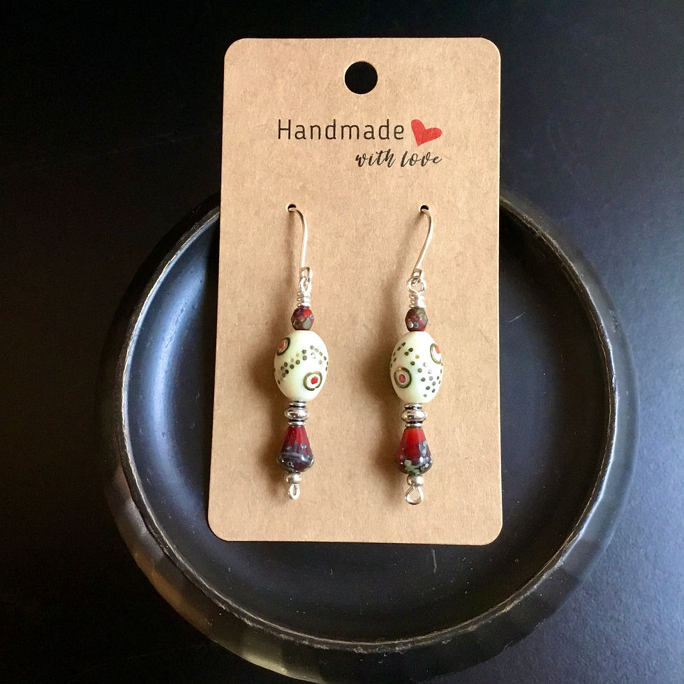 Thumbnail: Frenchie Handcrafted Earrings