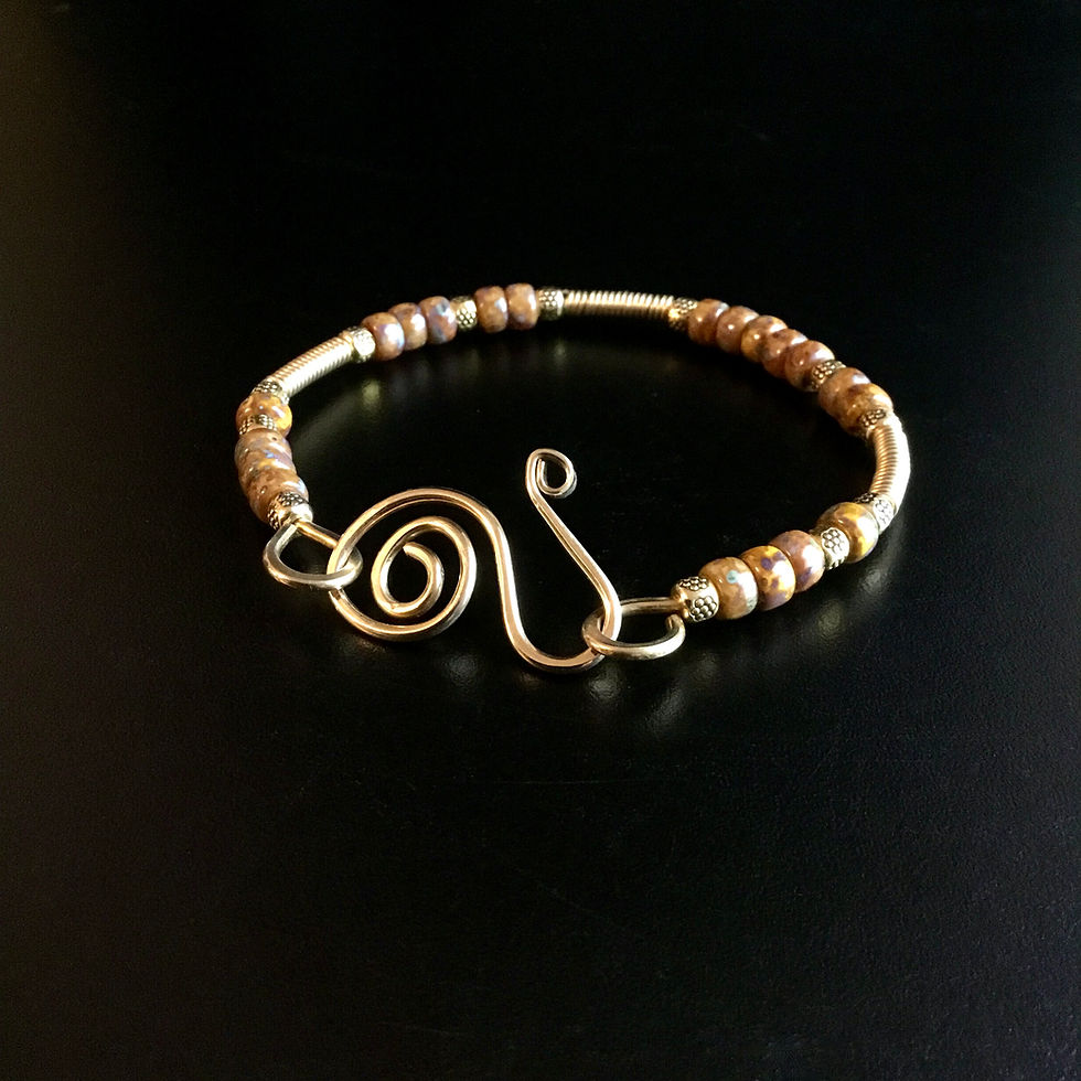 Thumbnail: Honey Boho Handcrafted Bracelet