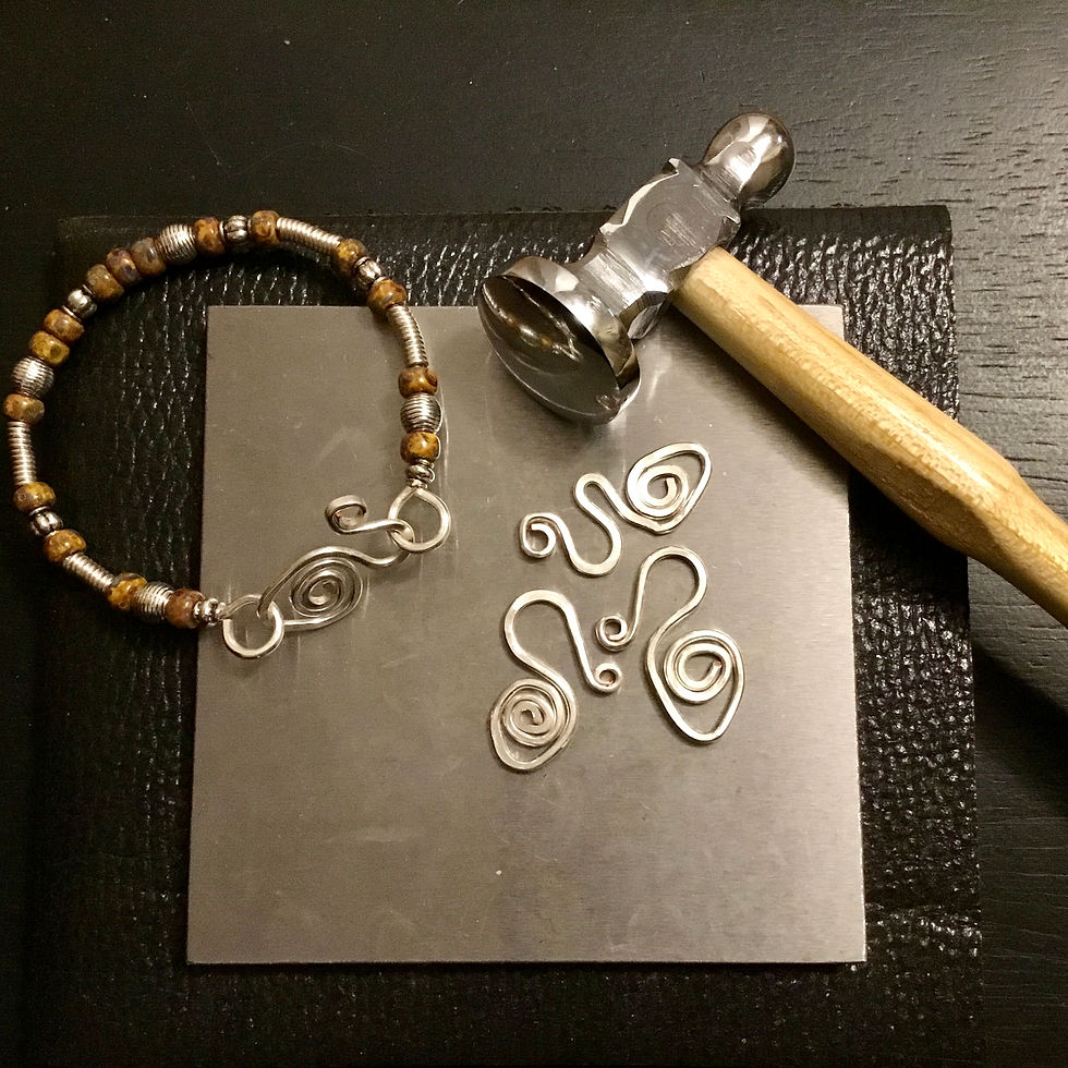 Thumbnail: Goldenrod Travertine Handcrafted Bracelet