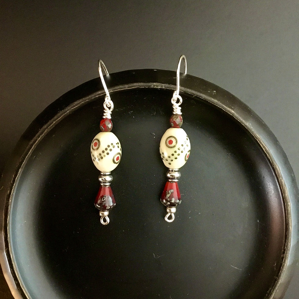 Thumbnail: Frenchie Handcrafted Earrings