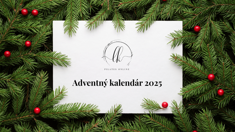 Cover obrázok adventnej pilates výzvy na LK Pilates Online.