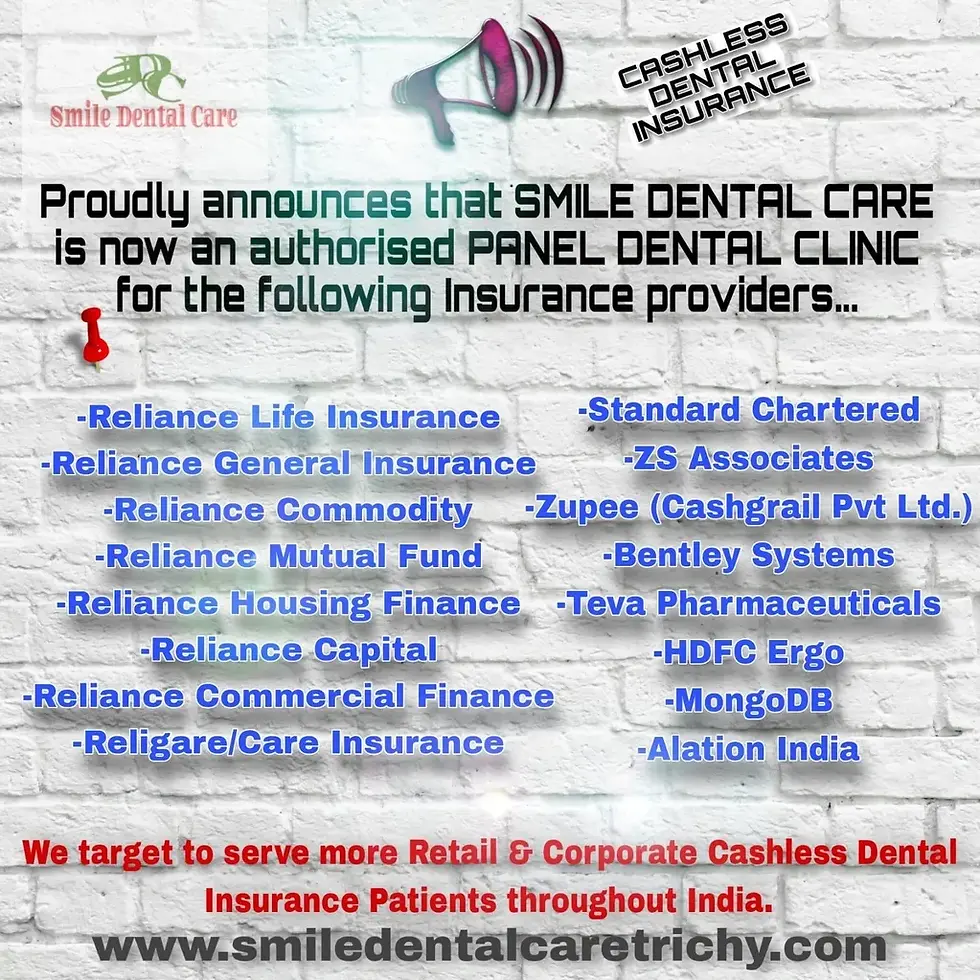RCT, CROWNS, DENTAL IMPLANTS, BRACES