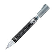 Pentel Dual Metallic Brush - Metallic Silver