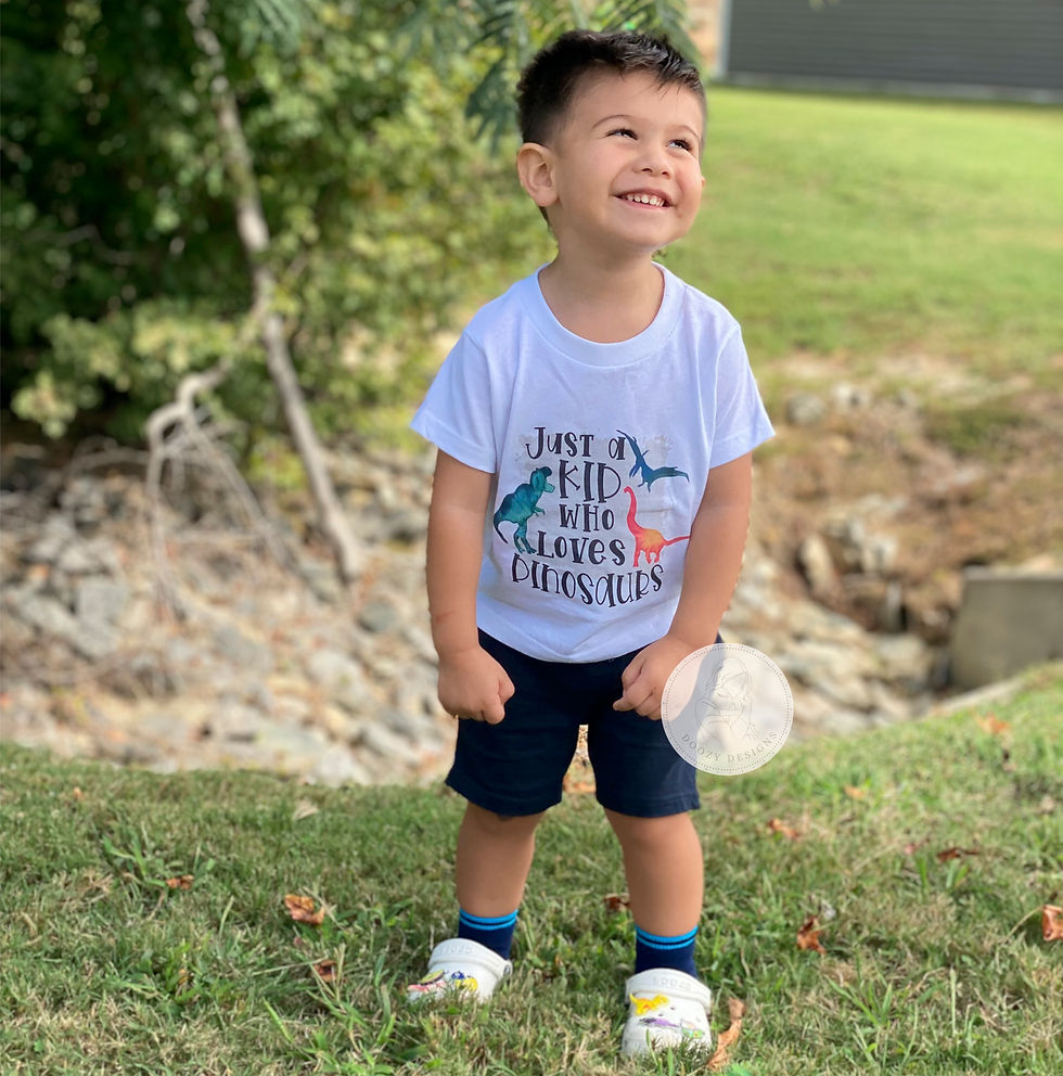 Thumbnail: Just a Kid Who Loves Dinosaurs Bodysuit or T-Shirt
