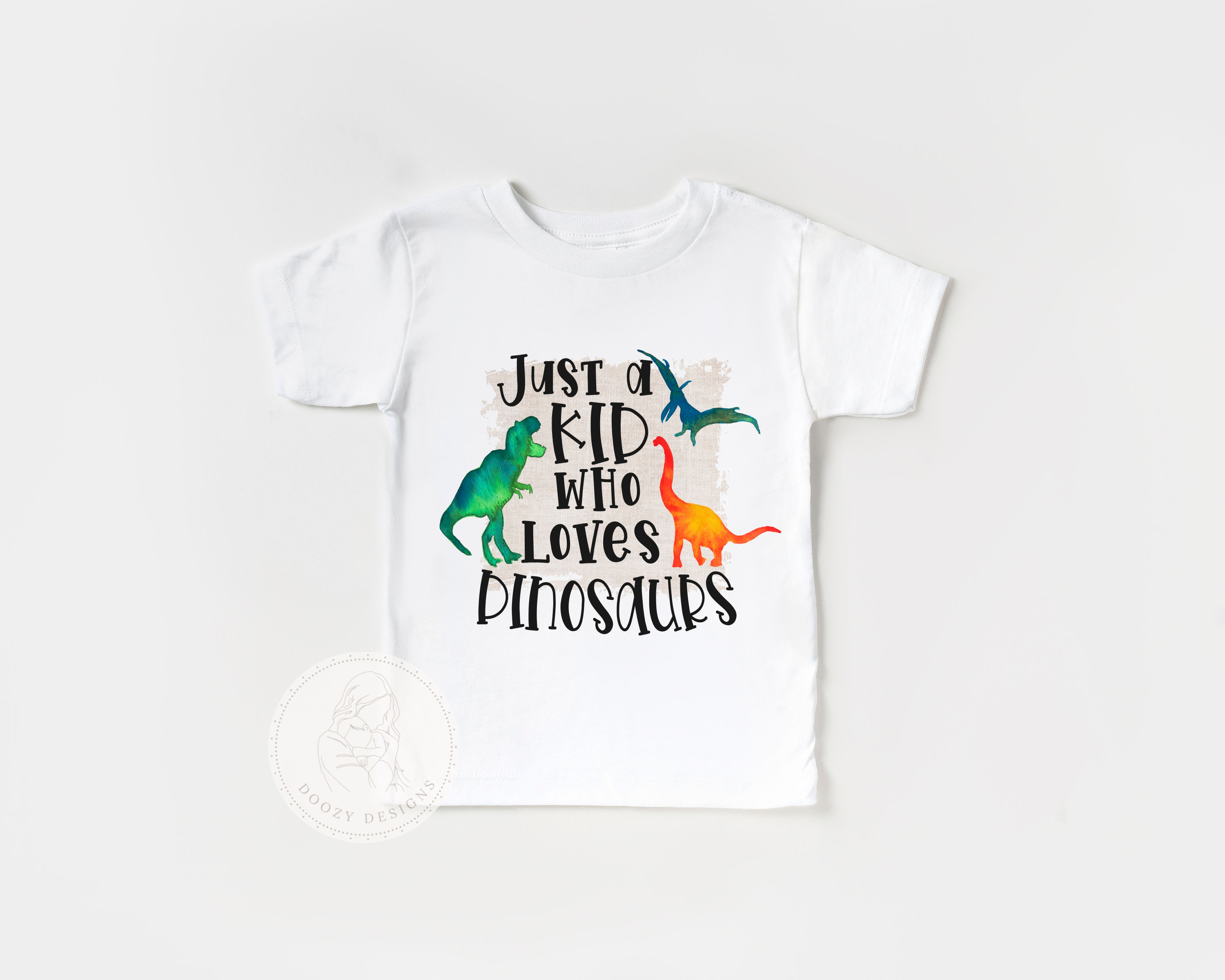 Just a Kid Who Loves Dinosaurs Bodysuit or T-Shirt