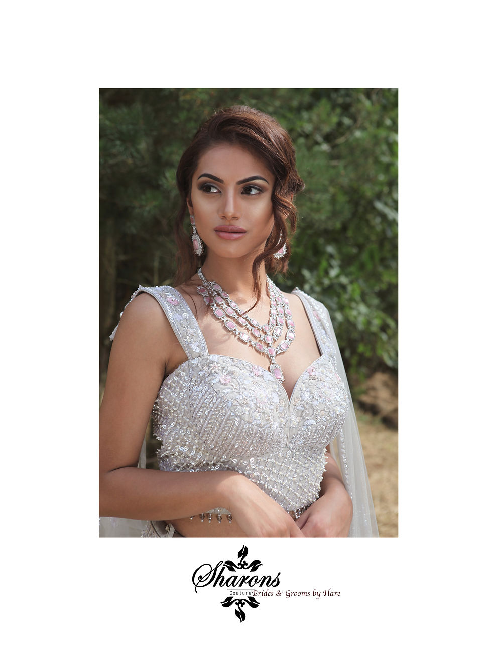 Thumbnail: Aashina 1550 Silver Lengha