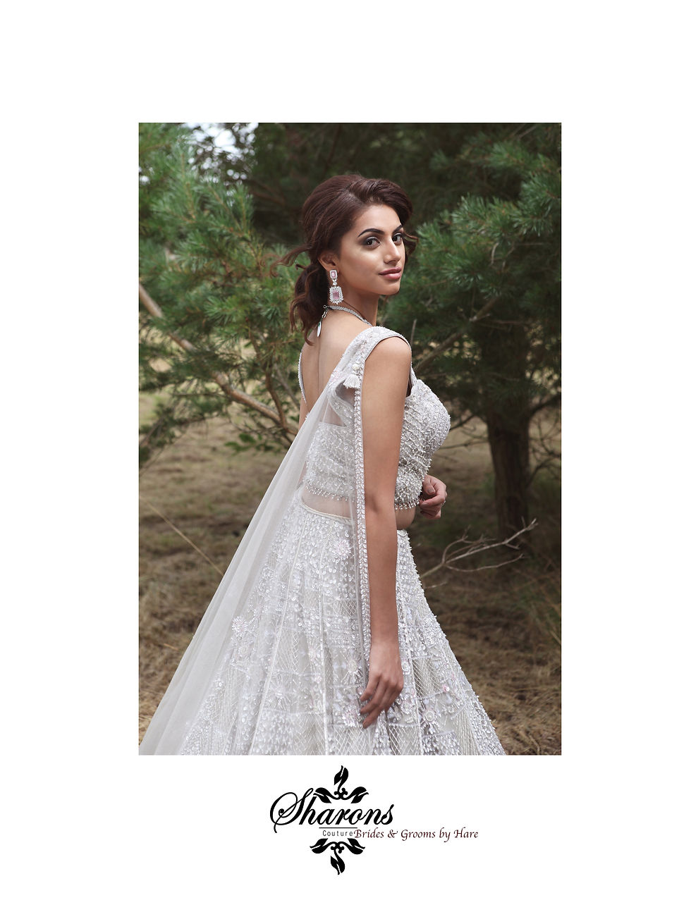 Thumbnail: Aashina 1550 Silver Lengha
