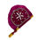 Thumbnail: Hand crafted velvet satin phakee fans 