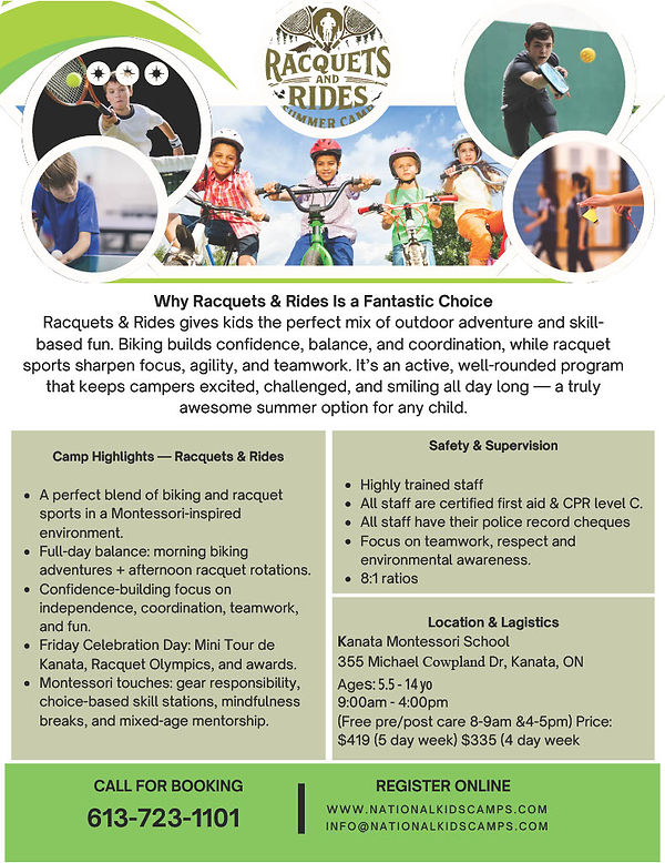KM Racquets & Rides Summer Camp 2026 at Kanata Montessori.jpg