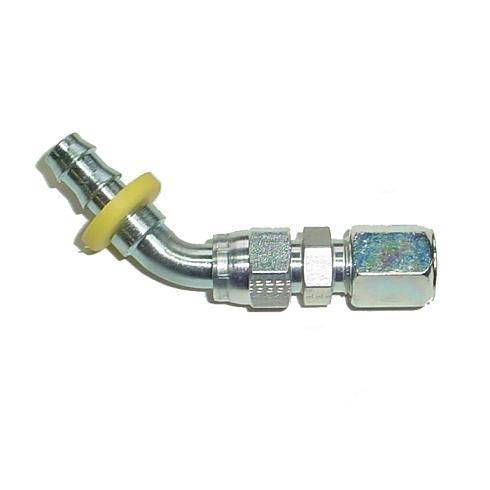 GLACIER DIESEL POWER | PARKER 3/8" COMPRESSION TO 3/8" PUSHLOK 45 DEGREE ADAPTER