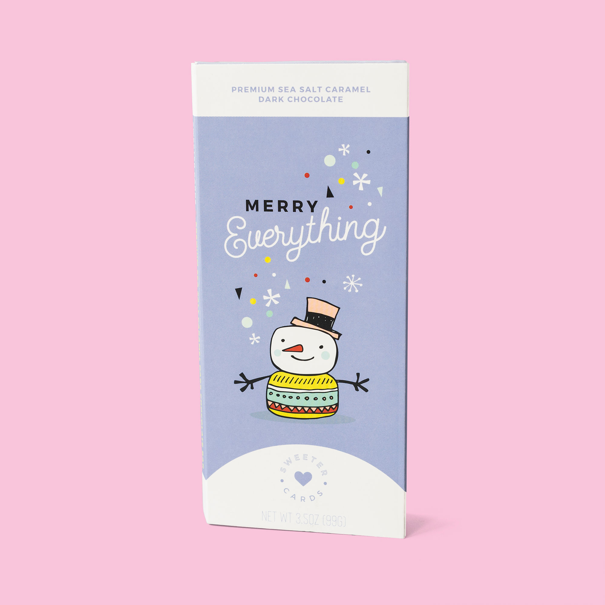 Merry Everything Sea Salt Caramel Chocolate Card