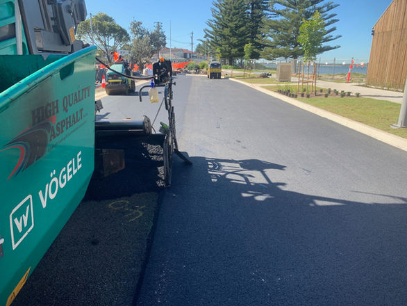 High Quality Asphalt Repaving a council road in Sydney NSW