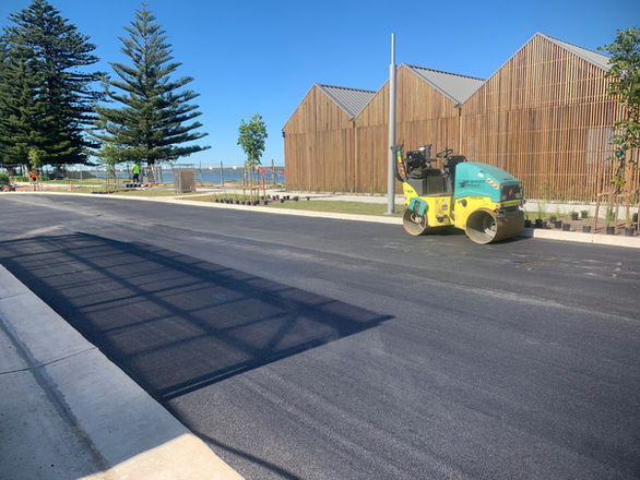 High Quality Asphalt Repaving a council road in Sydney NSW