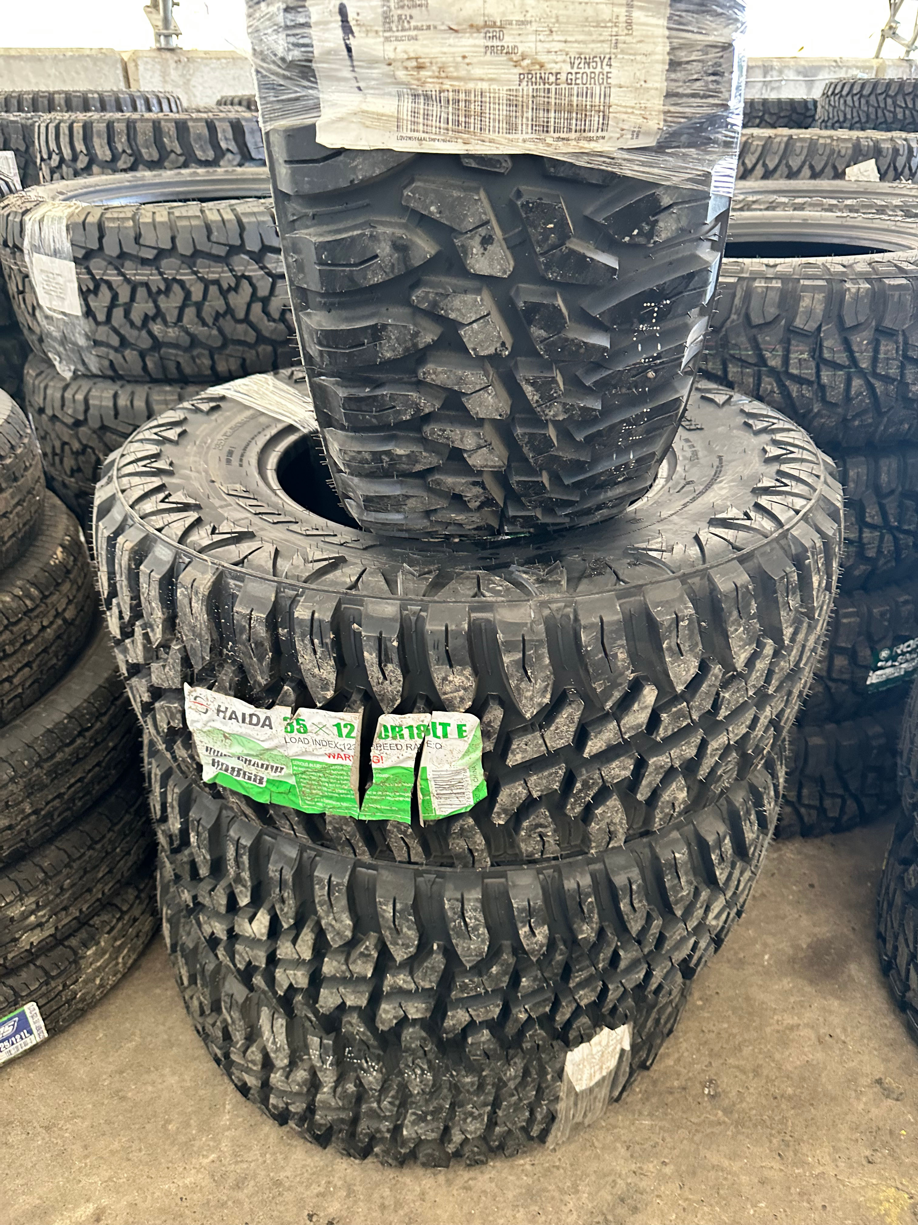Set of 4 35/12.5/18 Haida 868 mud champs 10Ply