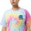 Thumbnail: Blue Collar Logo Oversized tie-dye t-shirt