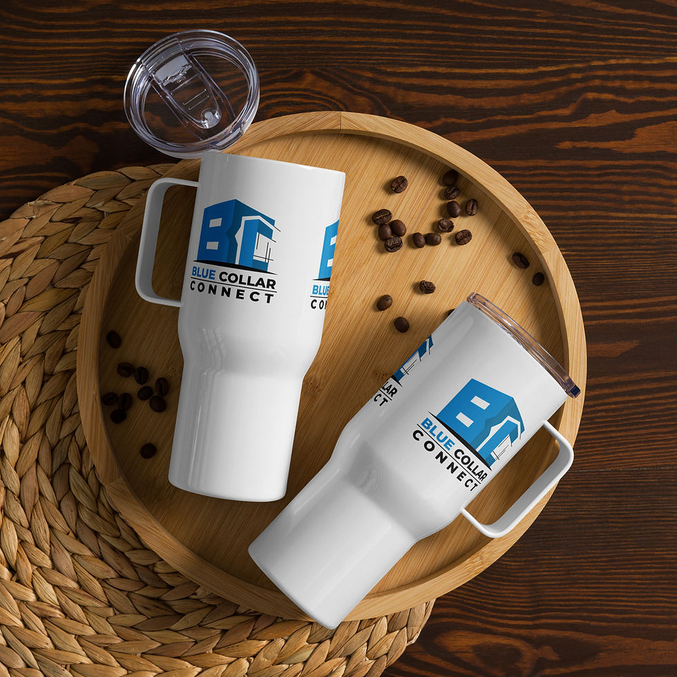 Blue Collar Connect Travel mug