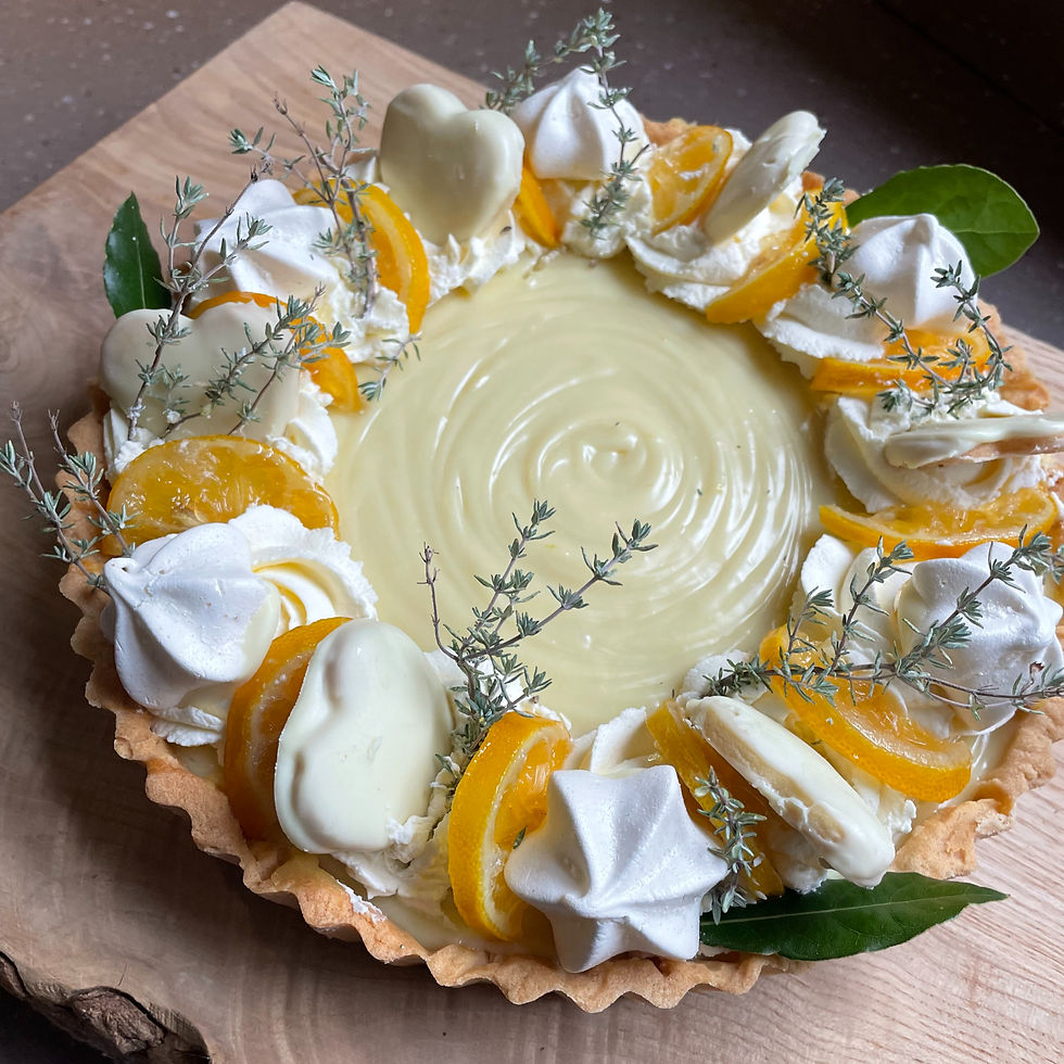 Jane’s White Chocolate Thyme & Lemon Tart  - GBBO 2025, Week 5