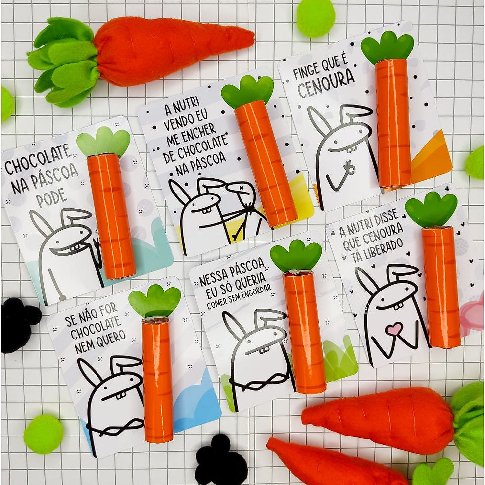 Cartão Feliz Páscoa Porta Chocolate Batom Não Acompanha Choc(24)