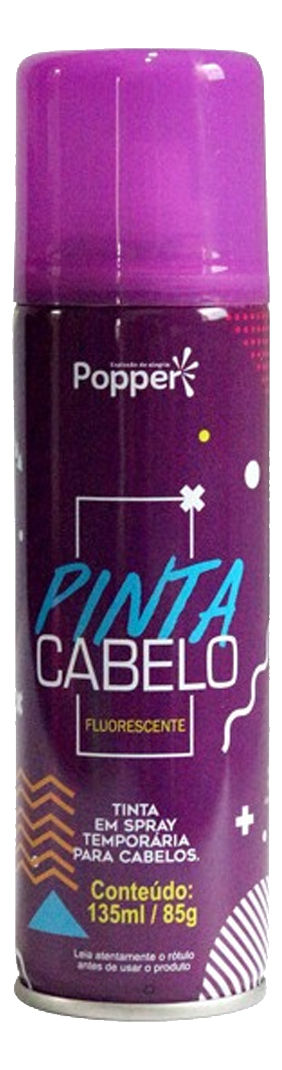 Tinta Pinta Cabelo Fluorescente Spray Temporaria Carnaval(violeta-escuro)