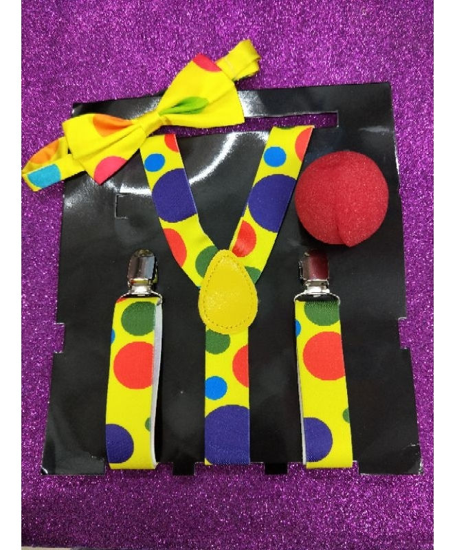 Kit Fantasia De Palhaço Adulto Festa Carnaval