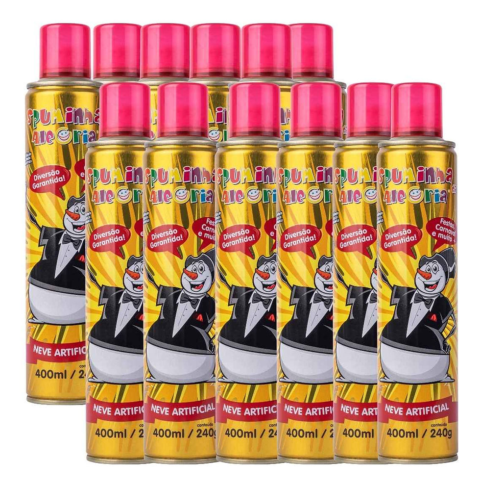 Kit 24 Espumas De Carnaval Espuminha Atacado Festa Diversão