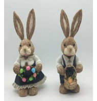 Decoração Coelho 30cm Casal De Coelhos P/ Festas(lu4089&menino 1 un.)