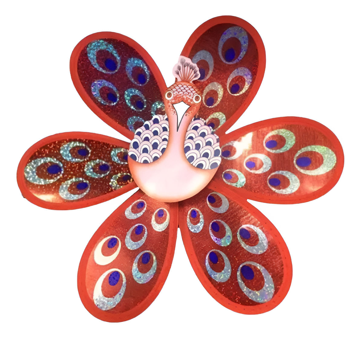 Kit 8 Catavento P/ Jardim Pavão Decoração Jardim Varanda