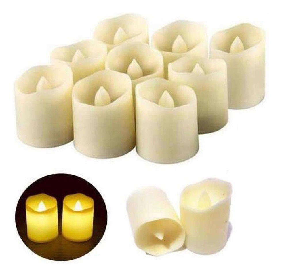 Vela Artificial Led Para Kit Com 5vela