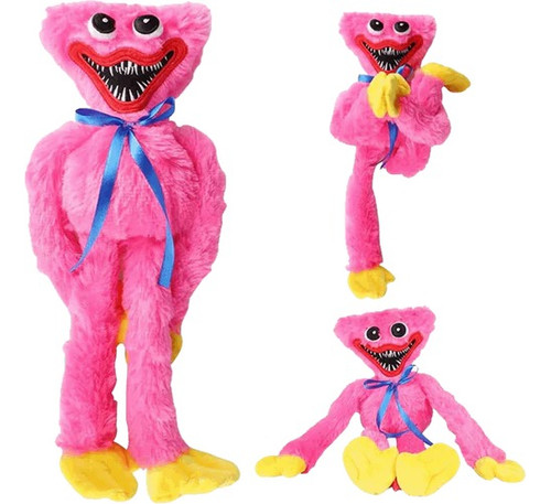Bonec Pelucia Poppy Playtime Huggy Wuggy Infantil Jogo Kissy Bonec(rosa pink ...