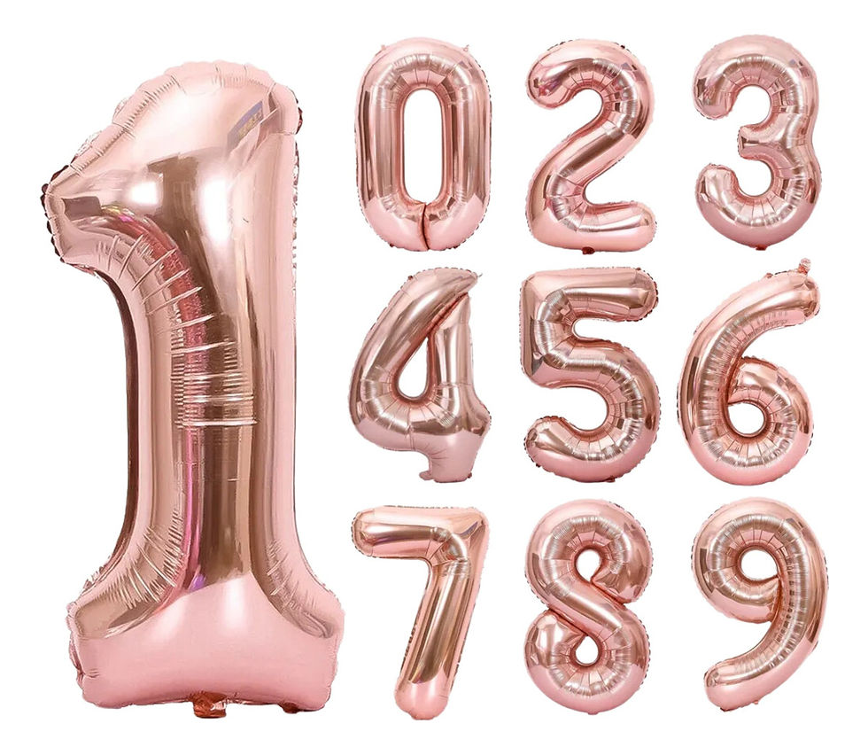 Balão Metalizado Kit 2 Número 23 Cor Rose 40cm