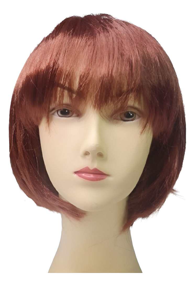 Peruca Channel Sintético Festa Carnaval Fantasia Castanho