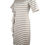 Thumbnail: front view Ruffle Dress Stripe on ghost mannequin