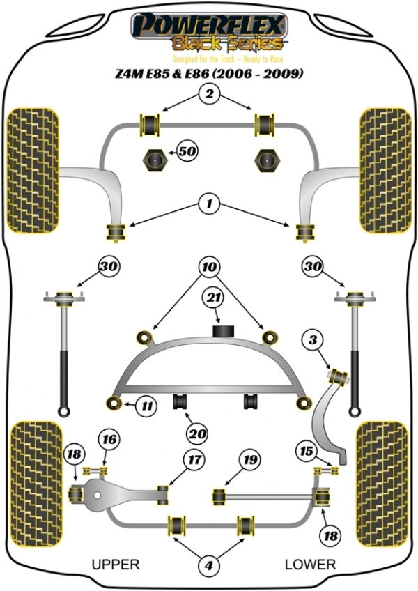 Miniatiūra: Variklio pagalvė - Powerflex Black Series
