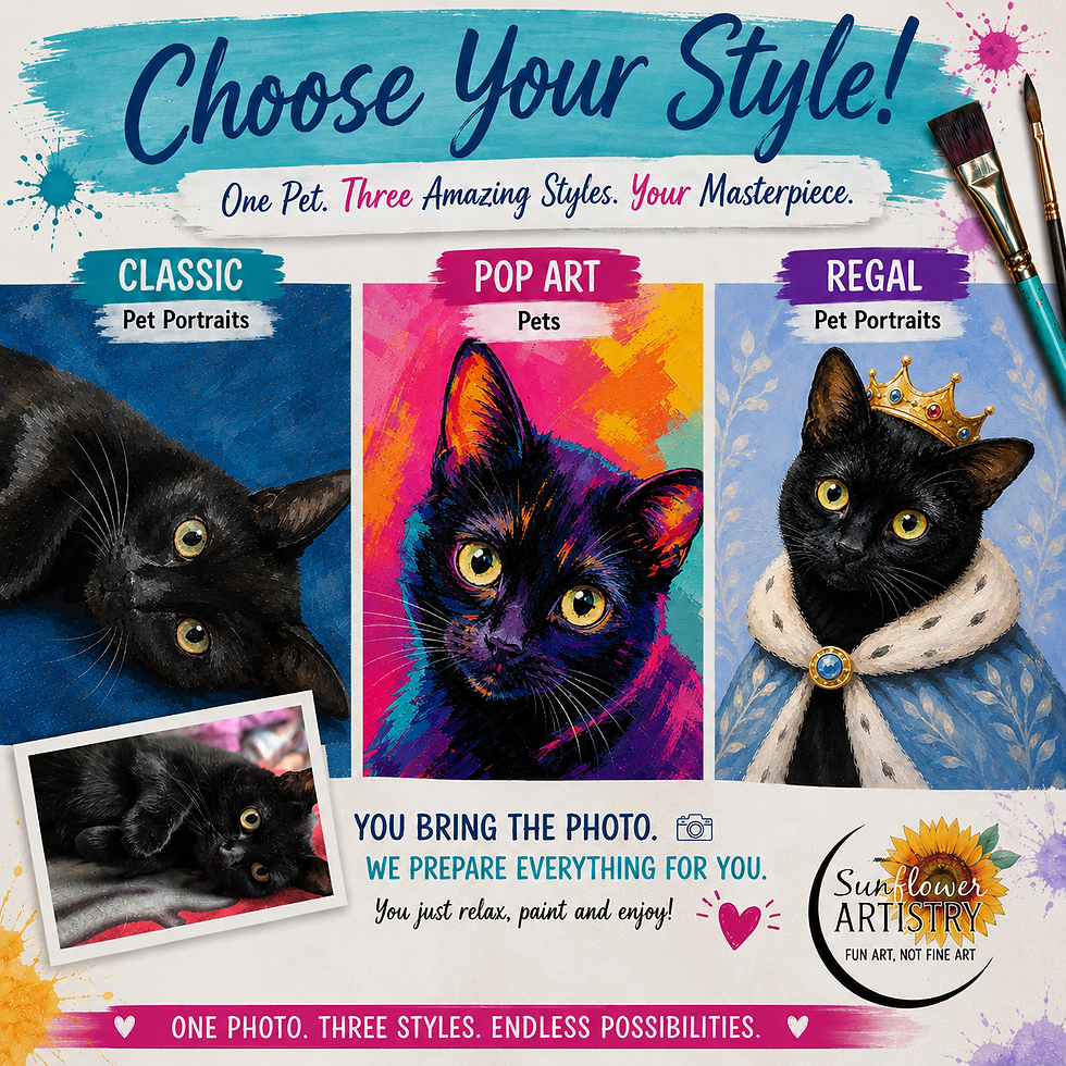 Choose Your Style! Paint Your Pet Workshop - Saffron Walden/Newport