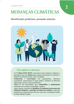 Mudanças climáticas.  Identificando problemas, pensando soluções.