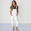 Thumbnail: DOWN TO EARTH DENIM OVERALLS IN OFF WHITE