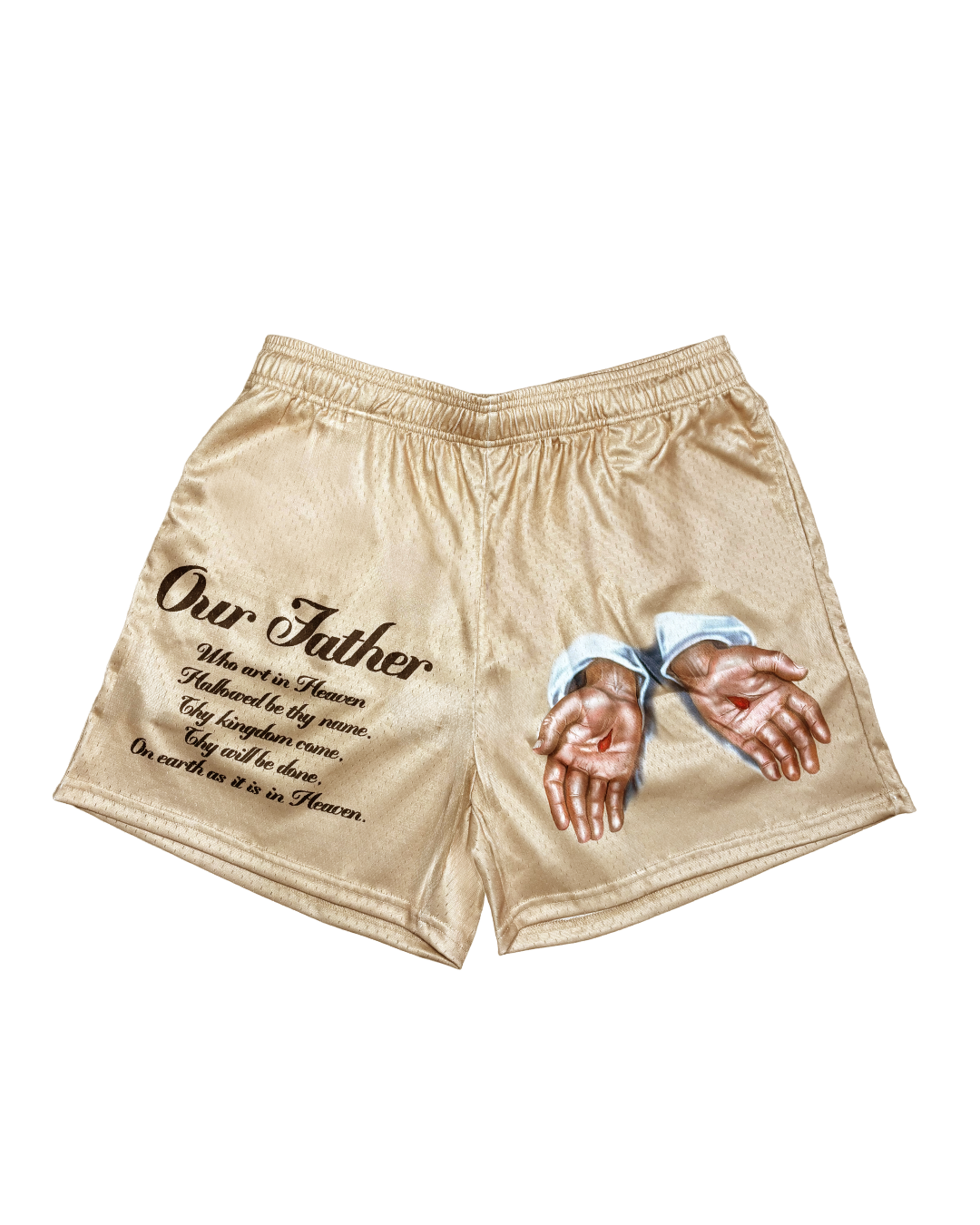 Our Father Prayer Basketball Shorts