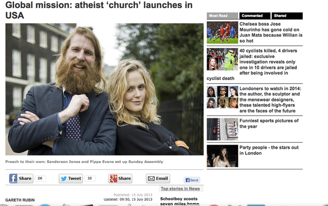 From the Evening Standard