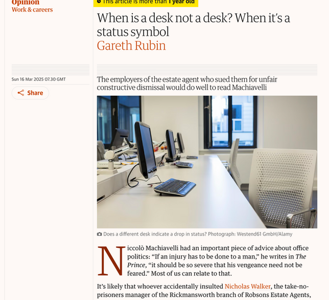 When is a desk not a desk?