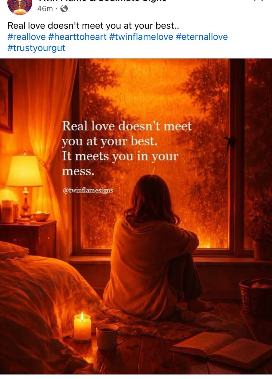 I think real love is to love the totality of you, knowing that you are a Heaven-on-Earth type of person who continues to grow with your Heavenly Lover