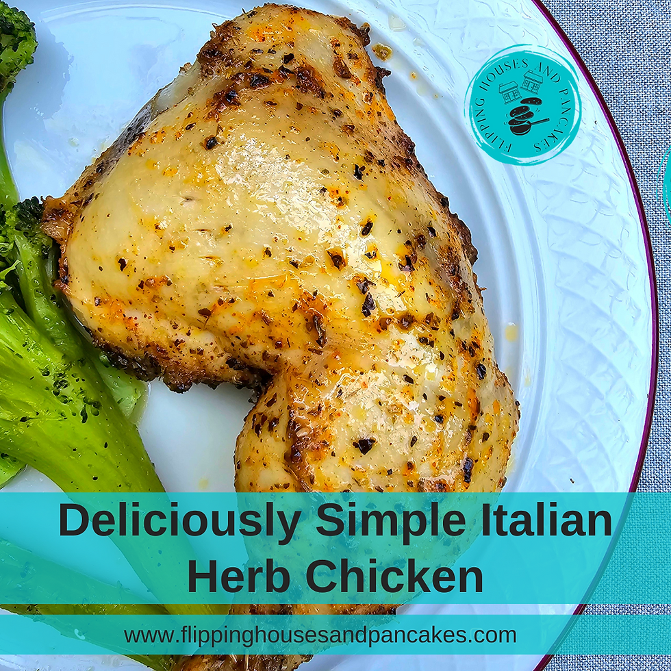 Chicken and broccoli on a plate