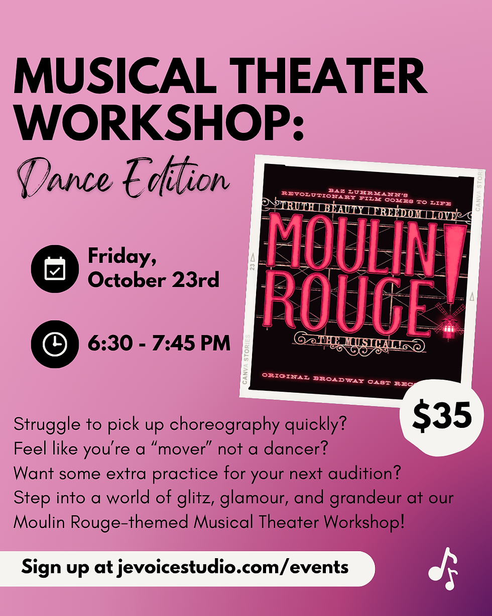 Moulin Rouge: Musical Theater Dance Workshop