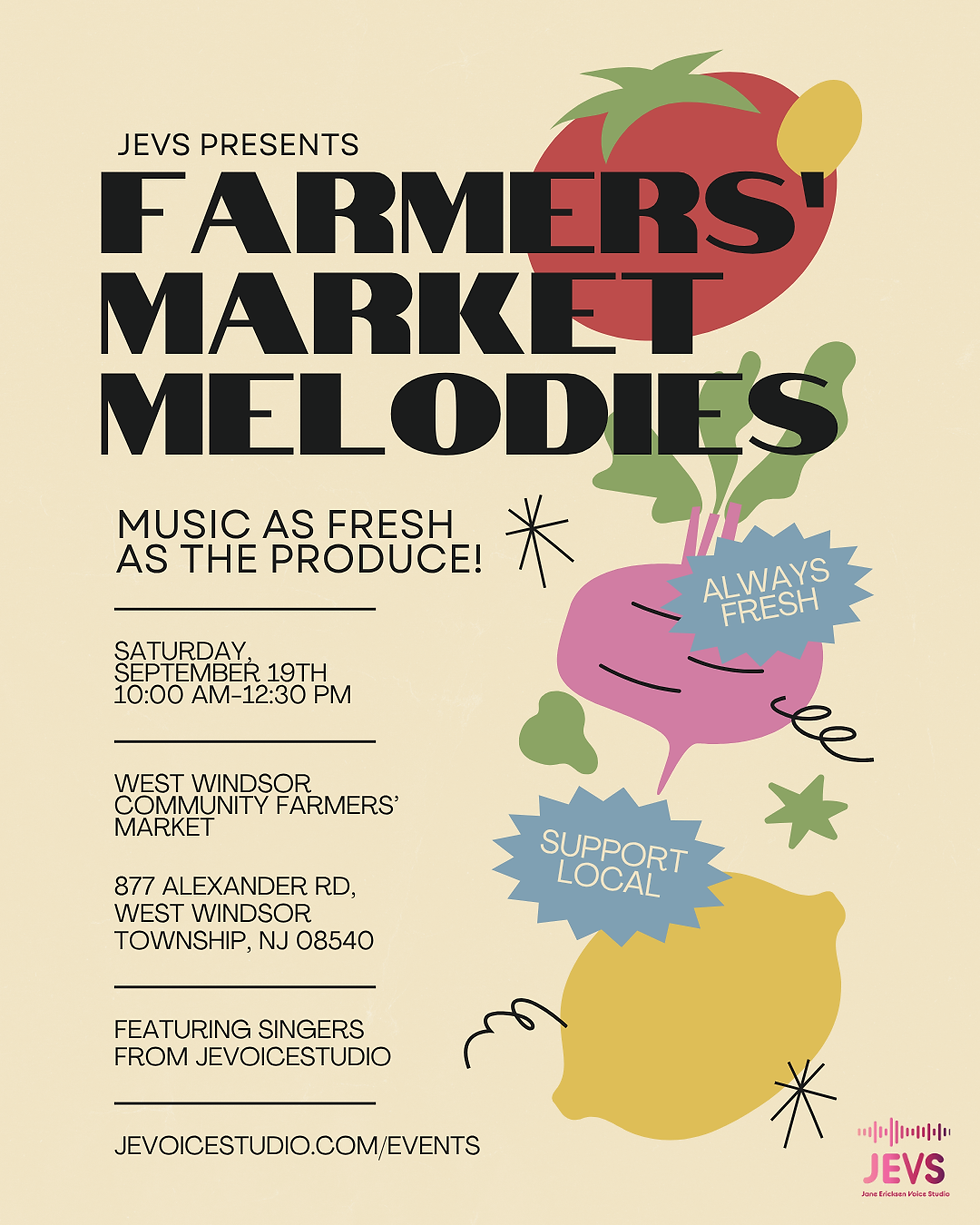 JEVS PRESENTS: Farmers' Market Melodies