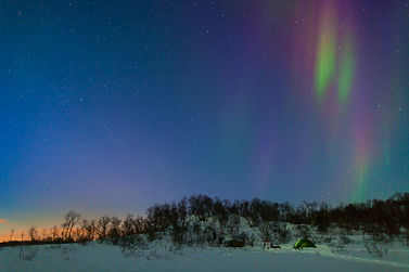 Camping under the Northern Lights