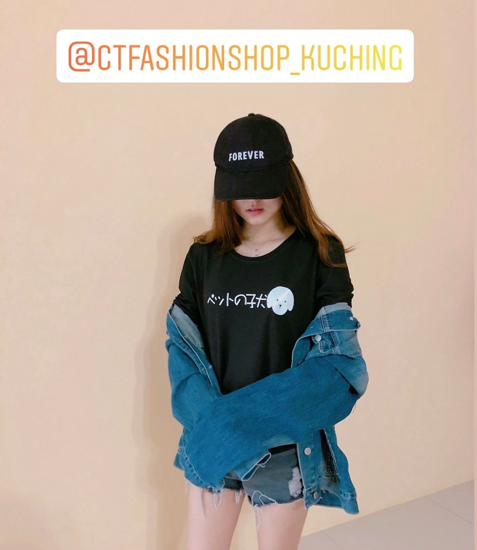Thumbnail: 百搭男女日系黑白T-shirt