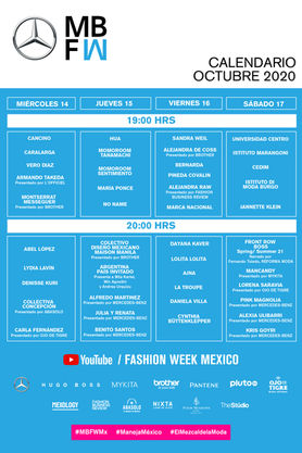 EL DÍA DE HOY INICIA LA 28 EDICIÓN DE MERCEDES - BENZ FASHION WEEK MEXICO EUN UN FORMATO PRESENCIAL