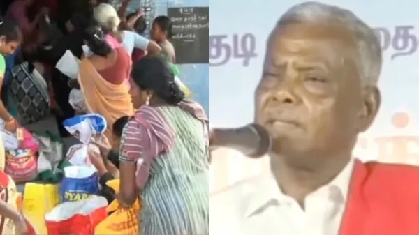 ரேஷனில் கை வைத்தால் தவெக கதை முடிஞ்சிரும்.. பெ சண்முகம் வார்னிங்! அமைச்சர்கள் பேச்சுக்கும் எதிர்ப்பு
