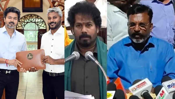 "பெயரைத் தானே மாற்றியிருக்காங்க... திட்டங்களை கைவிடலயே!" விஜய் அரசை பாராட்டிய திருமாவளவன்